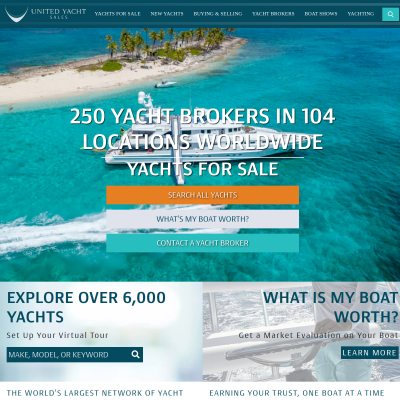 Screenshot of United Yacht Sales Is The World's Largest Yacht Brokerage Firm