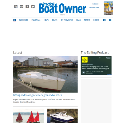 Screenshot of Boat maintenance advice, sailing and motor boats, practical advice ...