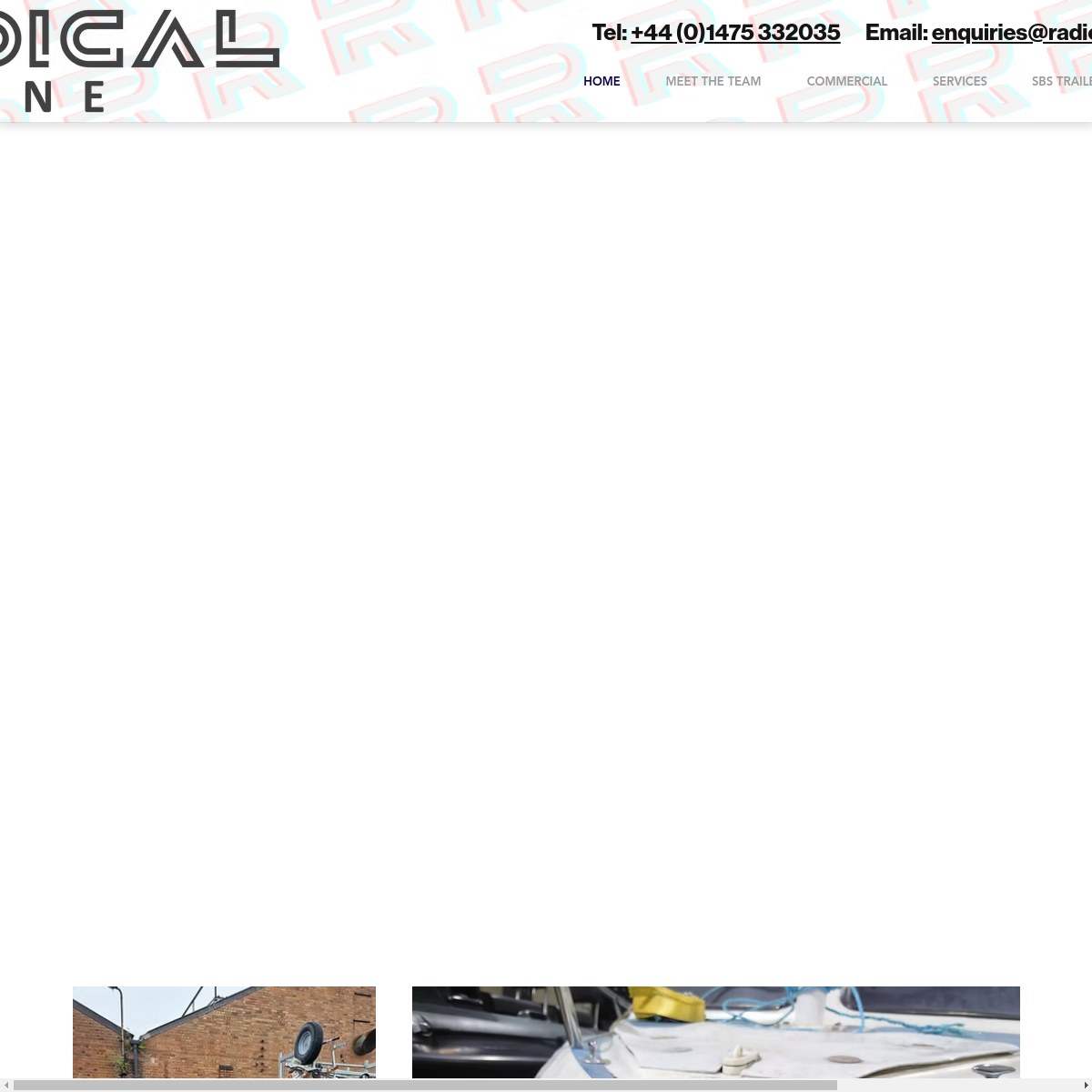 Screenshot of Radical Marine | Boat Repair & SBS Trailers Scotland