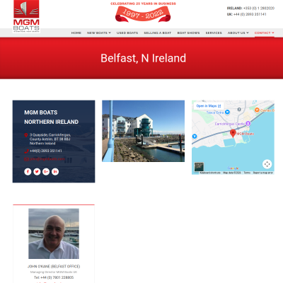 Screenshot of Boat & Yacht sales Northern Ireland - MGM Boats
