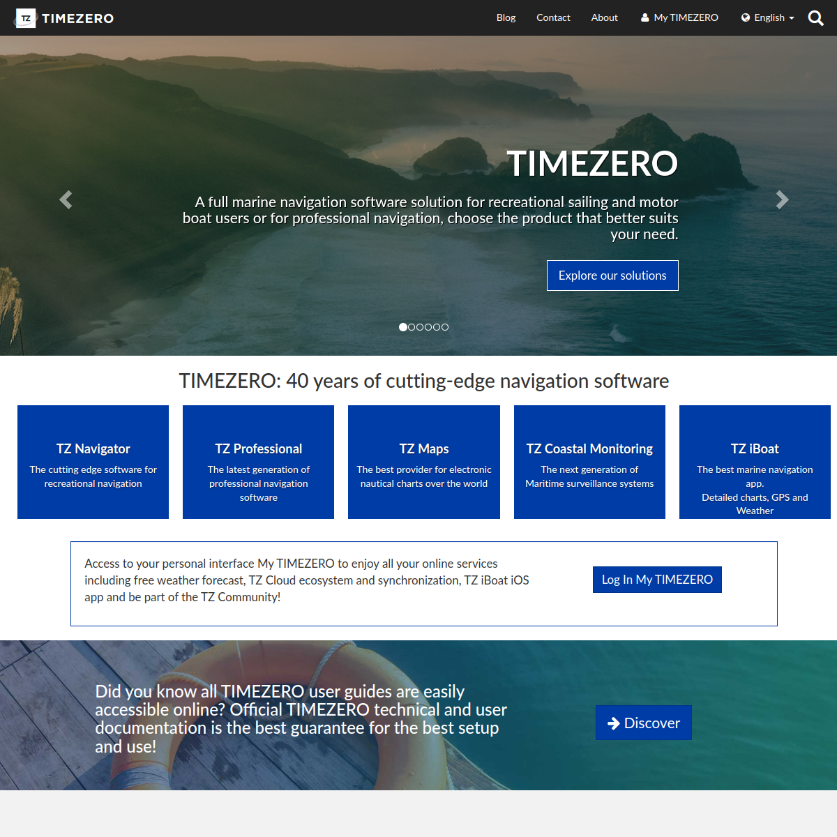 Screenshot of TIMEZERO | Marine Navigation Software
