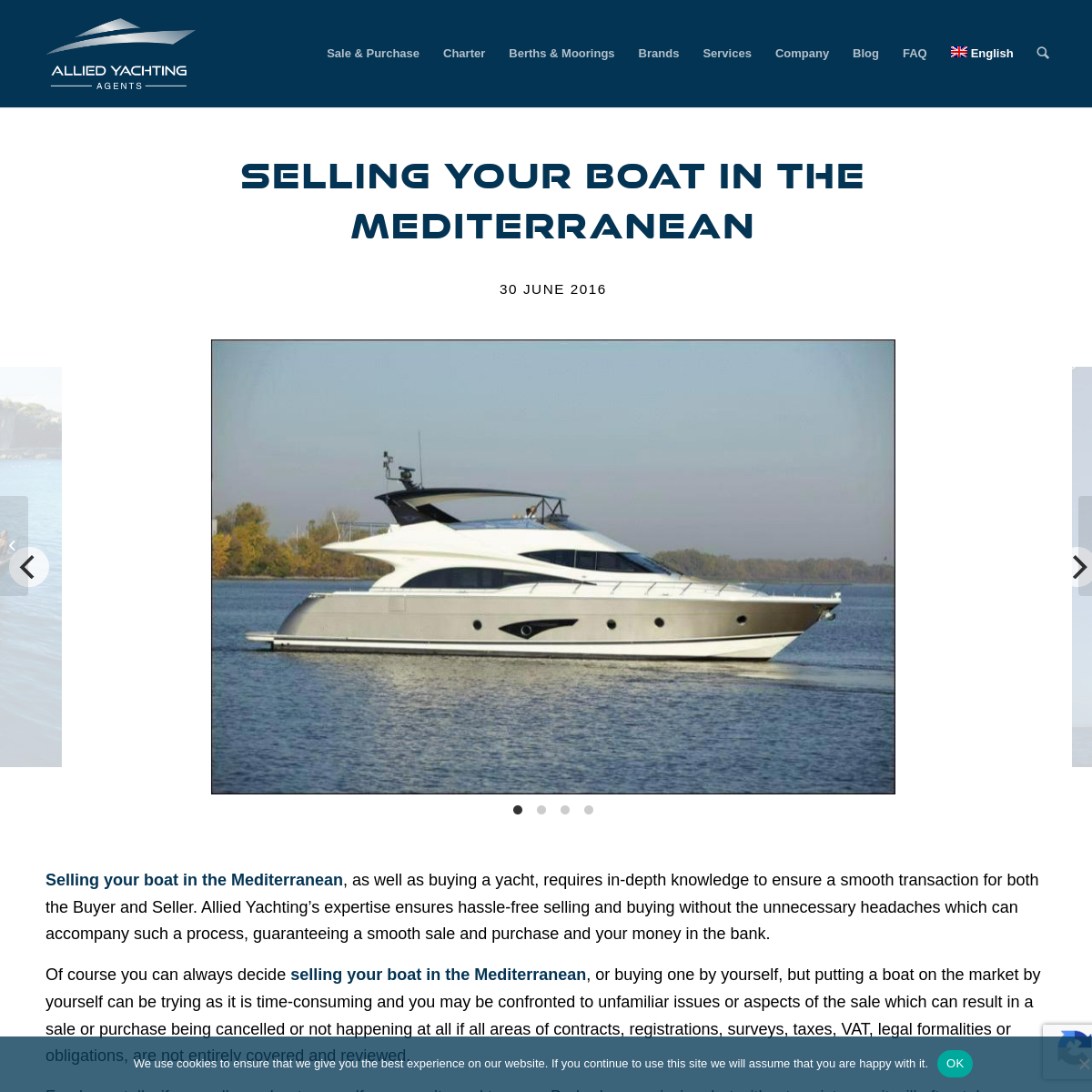 Screenshot of Selling your Boat in the Mediterranean | Allied Yachting