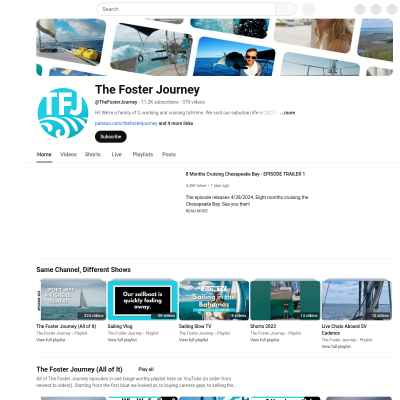 Screenshot of The Foster Journey - YouTube