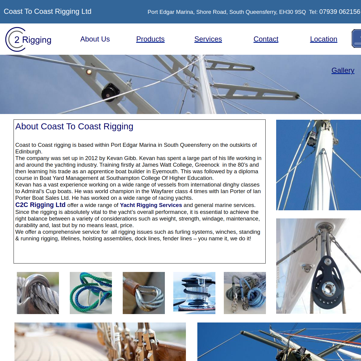 Screenshot of Coast To Coast Rigging Ltd