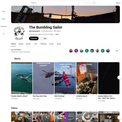 Screenshot of The Bumbling Sailor