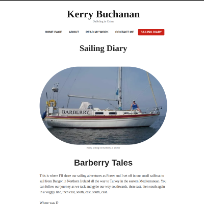 Screenshot of Sailing Diary - Kerry Buchanan