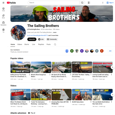 Screenshot of The Sailing Brothers