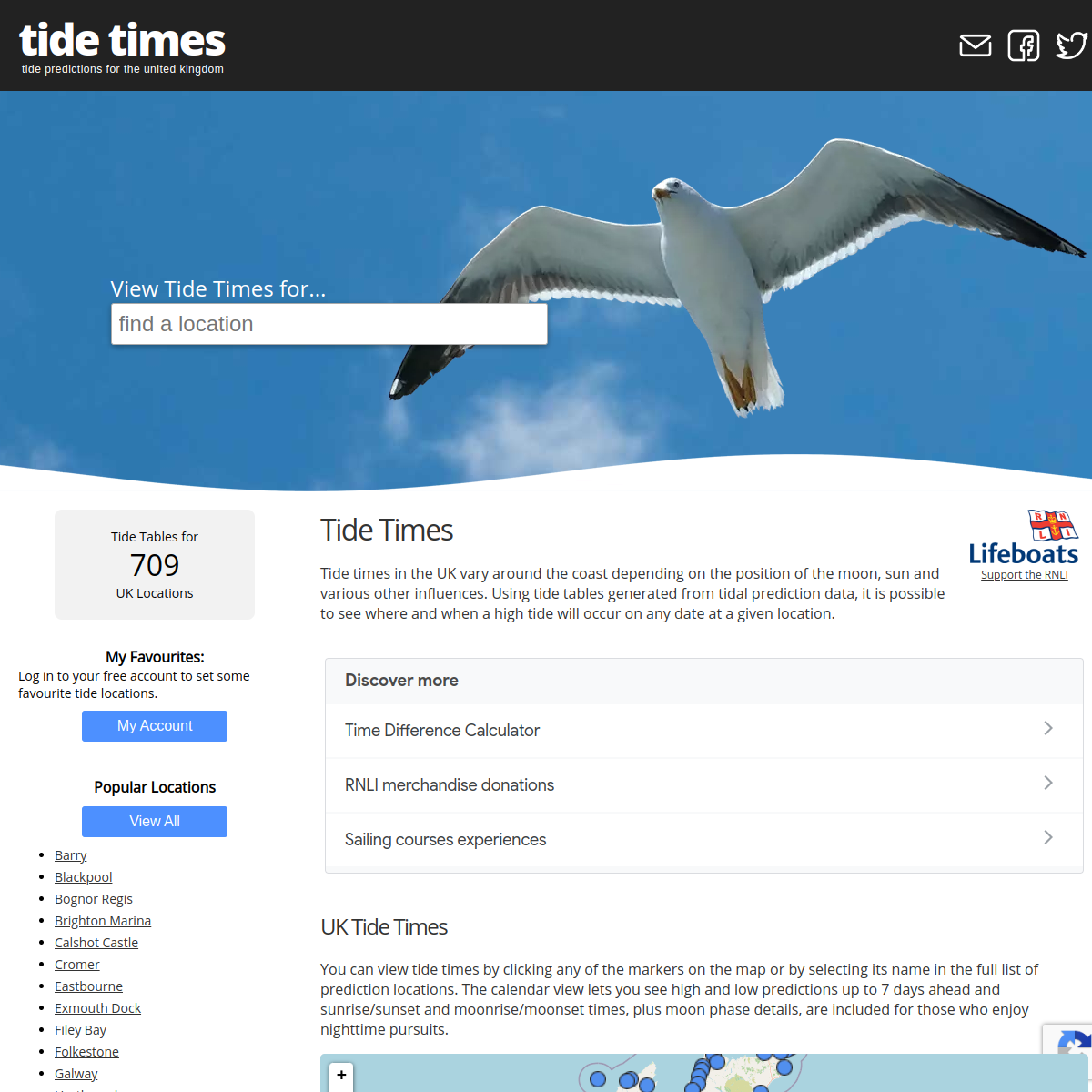 Screenshot of Tide Times
