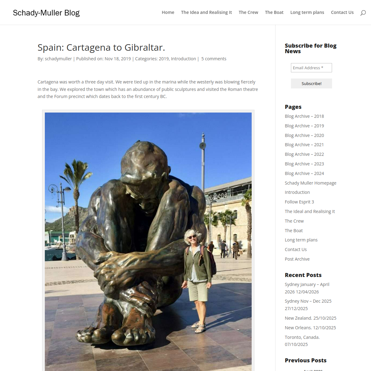 Screenshot of Spain: Cartagena to Gibraltar. | The Schady-Muller Sailing and ...