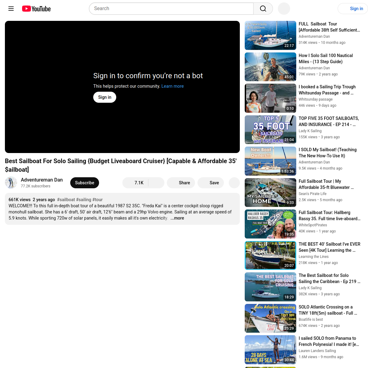 Screenshot of Best Sailboat For Solo Sailing {Budget Liveaboard Cruiser ...