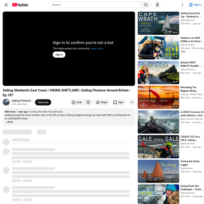 Screenshot of VIKING SHETLAND | Sailing Florence Around Britain - Ep.187 ...