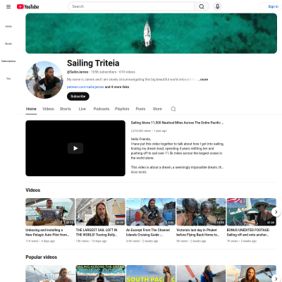 Screenshot of Sailing Triteia