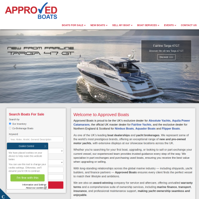 Screenshot of Welcome to Approved Boats - Approved Boats