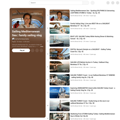 Screenshot of Sailing Mediterranean Sea | family sailing vlog - YouTube