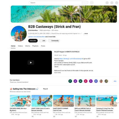 Screenshot of B2B Castaways (Strick and Fran) - YouTube