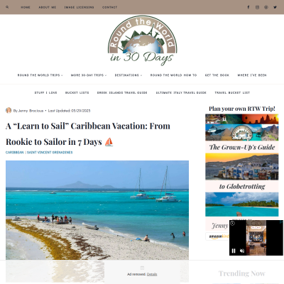 Screenshot of A "Learn to Sail" Caribbean Vacation: From Rookie to Sailor in 7 Days