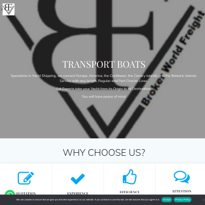 Screenshot of Transport Boats Spain