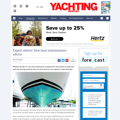 Screenshot of Expert advice: best boat maintenance advice - Yachting Monthly