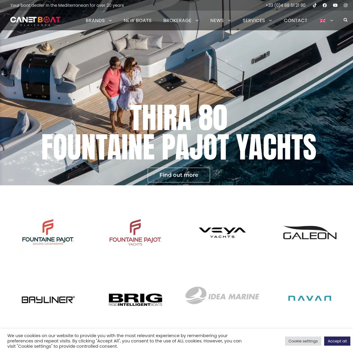 Screenshot of Boat dealer in the Mediterranean - Canet Boat Plaisance