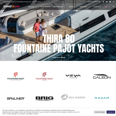 Screenshot of Boat dealer in the Mediterranean - Canet Boat Plaisance