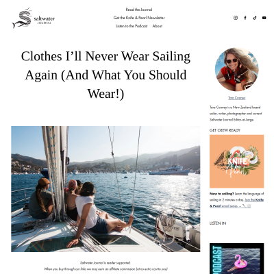 Screenshot of Clothes I'll Never Wear Sailing Again (And What You Should Wear!)