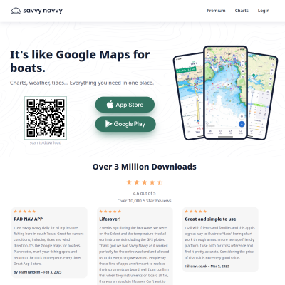Screenshot of Boat Navigation App: Maps, GPS & Marine Charts | Savvy Navvy