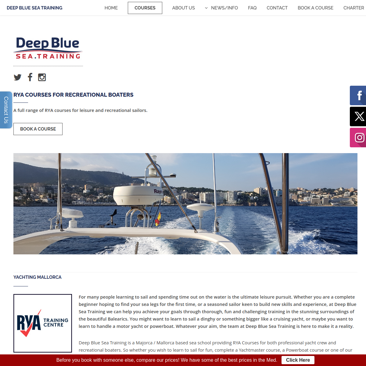Screenshot of RYA Courses for Recreational Boaters - Palma de Mallorca, Spain