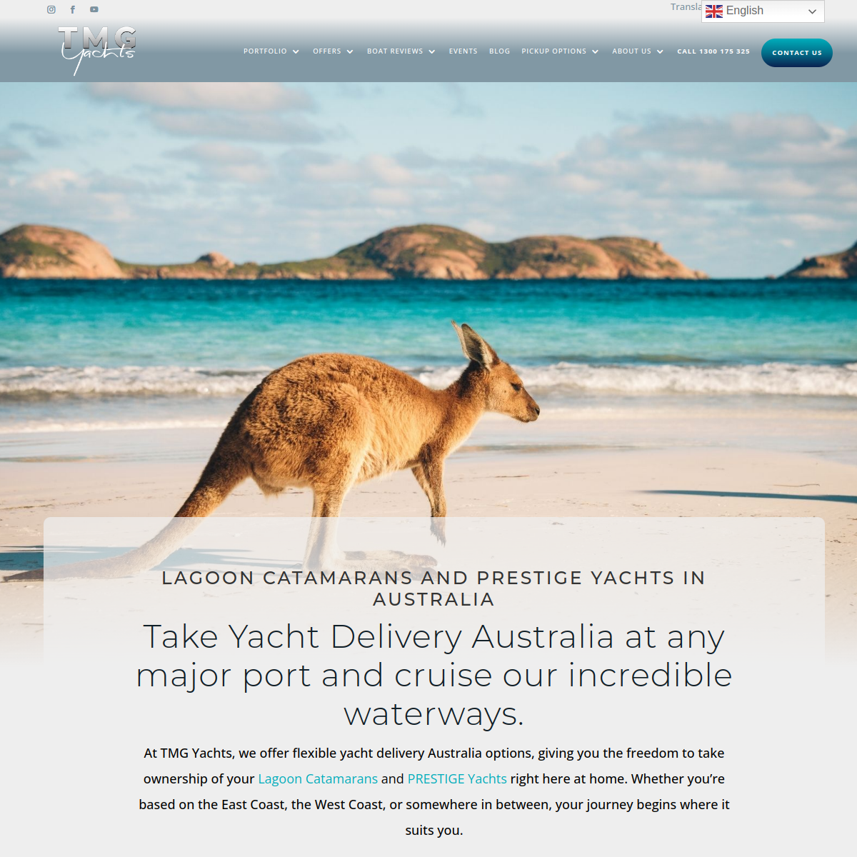 Screenshot of Yacht Delivery Australia | Local Pickup for Lagoon or PRESTIGE