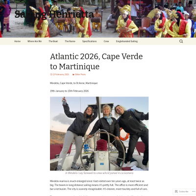 Screenshot of Sailing Henrietta | The unreliable journal of a sailing voyage