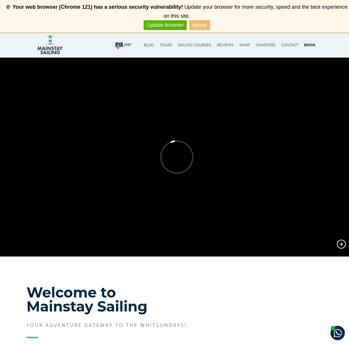 Screenshot of Mainstay Sailing | RYA Accredited Sailing Courses in the Stunning ...