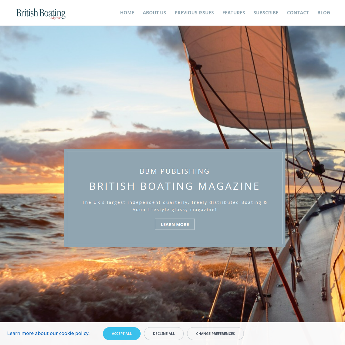 Screenshot of British Boating Magazine