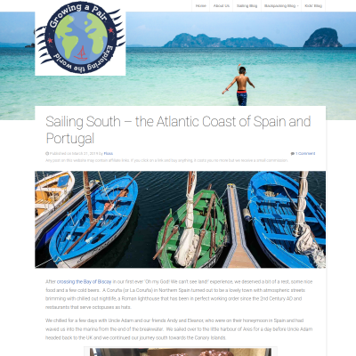 Screenshot of Sailing South - the Atlantic Coast of Spain and Portugal • Growing a ...
