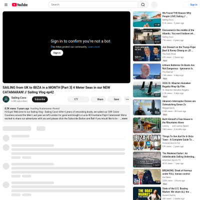 Screenshot of SAILING from UK to IBIZA in a MONTH [Part 3] 4 Meter Seas in our ...