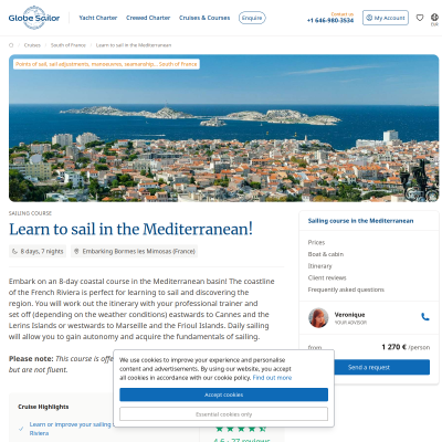 Screenshot of Sailing course in the Mediterranean