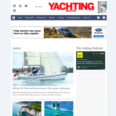 Screenshot of Yachting Monthly