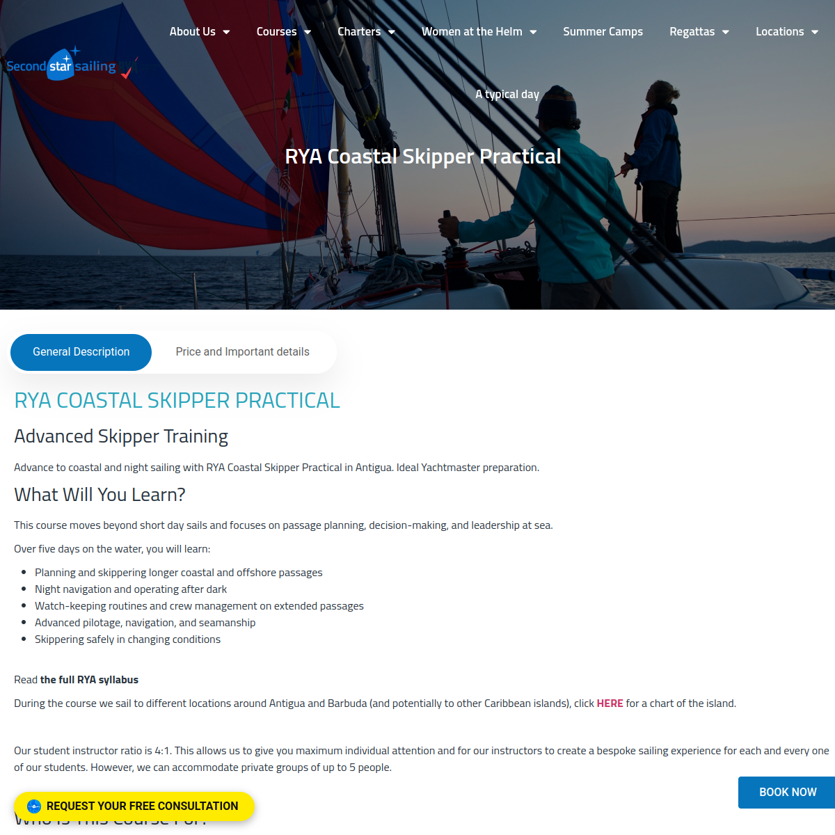 Screenshot of RYA Coastal Skipper Practical – Second Star Sailing