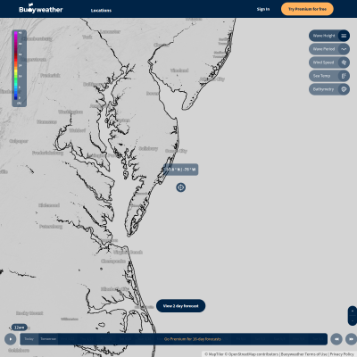 Screenshot of Buoyweather Marine Weather & Wind Forecasts