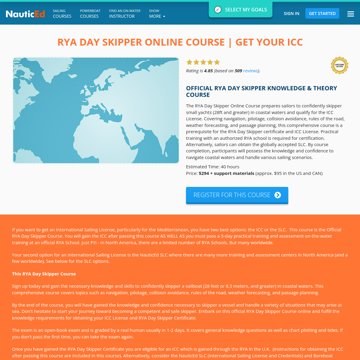 Screenshot of RYA Day Skipper Online Course | Get your ICC | NauticEd