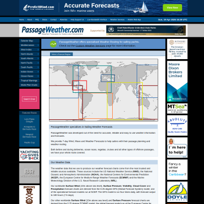 Screenshot of Sailing Weather - Marine Weather Forecasts for Sailors and ...