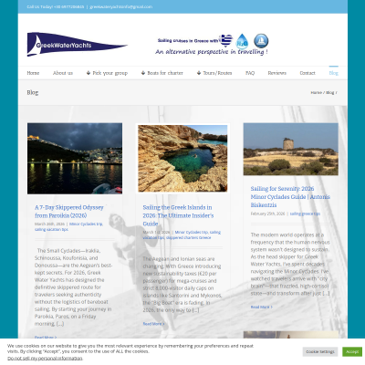 Screenshot of Blog - Sailing the Greek Islands _ Greece sailing vacations