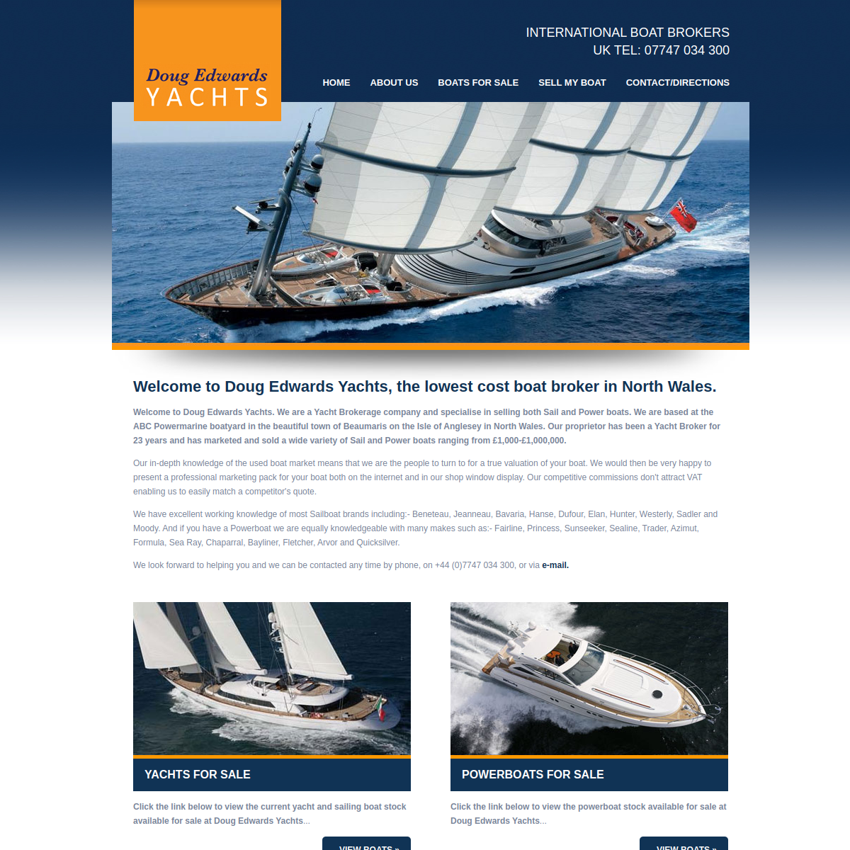 Screenshot of Boats For Sale, Yachts for Sale, Powerboats For Sale - Yacht Brokers