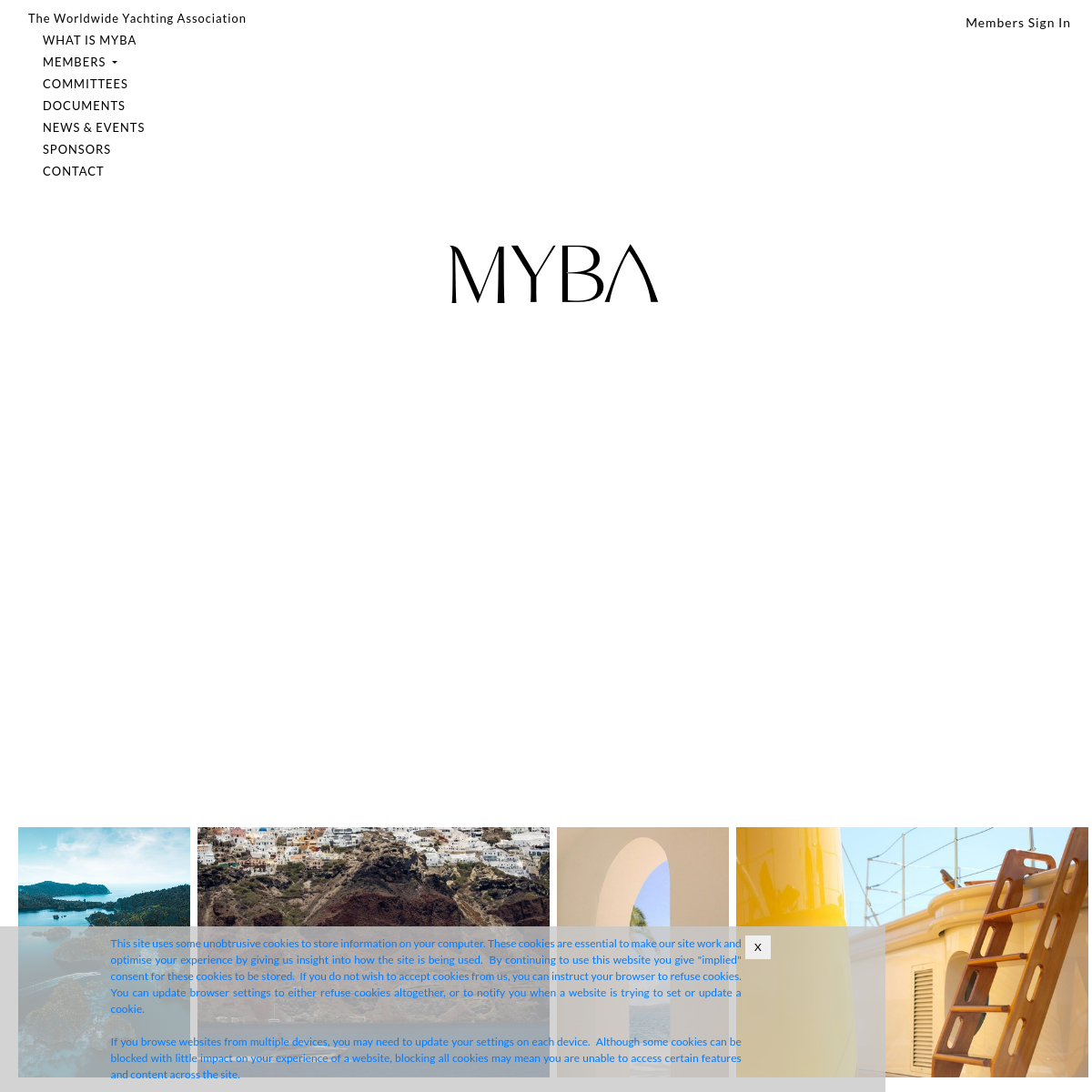 Screenshot of MYBA - The worldwide yachting association - Yachts and Brokers ...