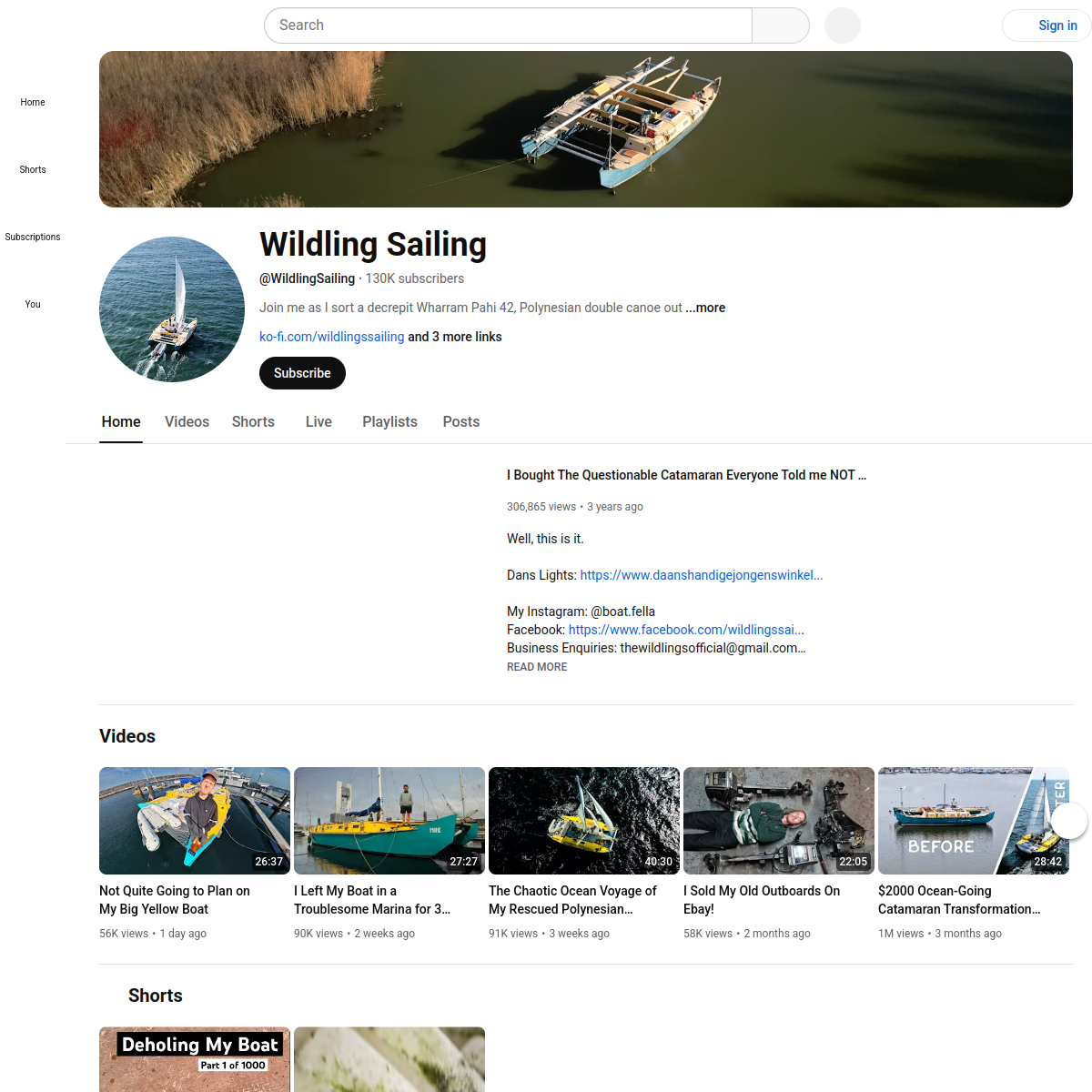 Screenshot of Wildling Sailing
