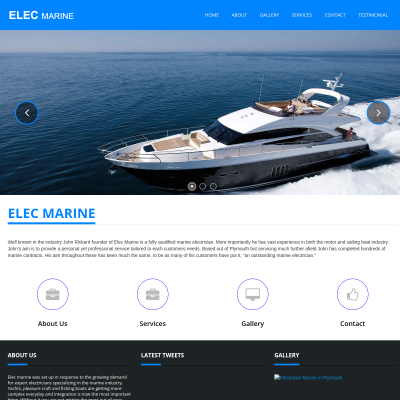 Screenshot of Marine Electrician in Plymouth | Electrician Marine in Plymouth ...