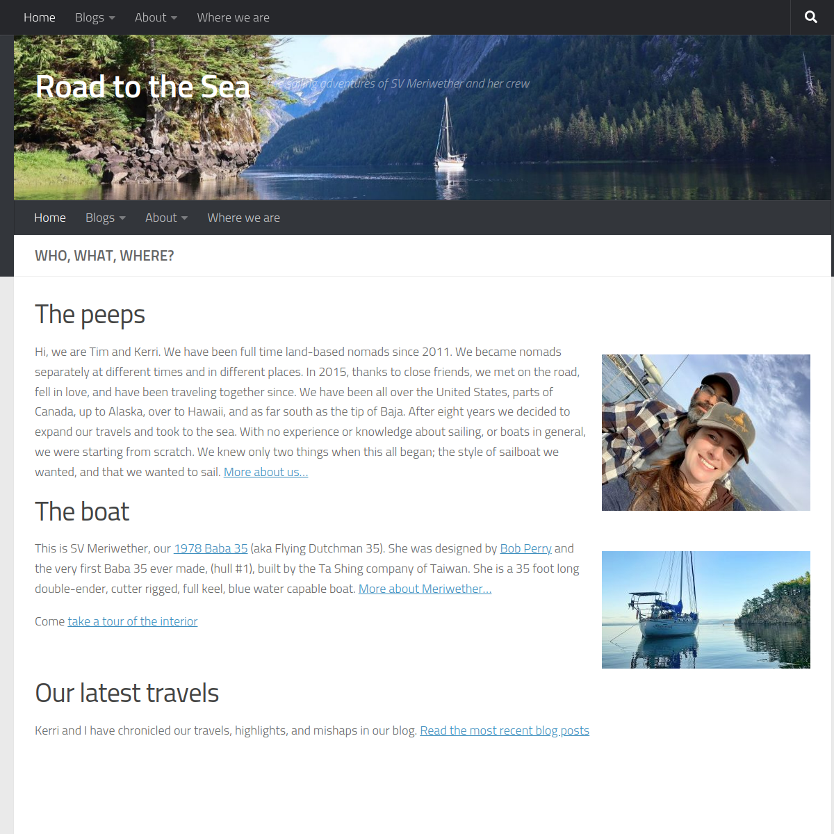 Screenshot of Road to the Sea | Sailing SV Meriwether