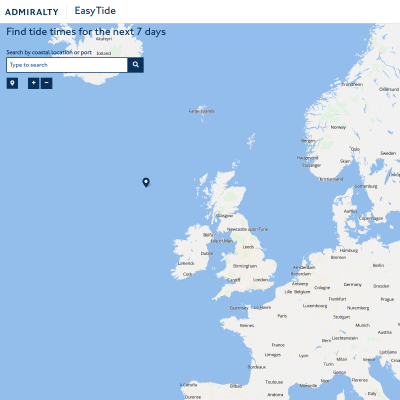 Screenshot of ADMIRALTY EasyTide