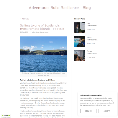 Screenshot of Sailing to one of Scotland's most remote islands - Fair Isle
