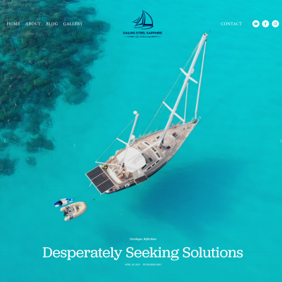 Screenshot of Desperately Seeking Solutions — Sailing Steel Sapphire