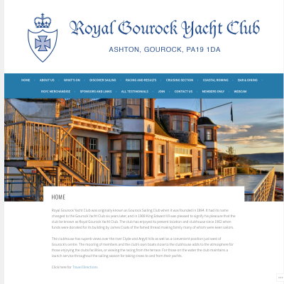 Screenshot of Royal Gourock Yacht Club