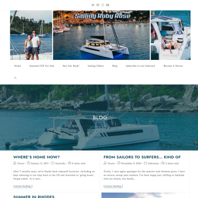 Screenshot of Blog – Sailing Ruby Rose